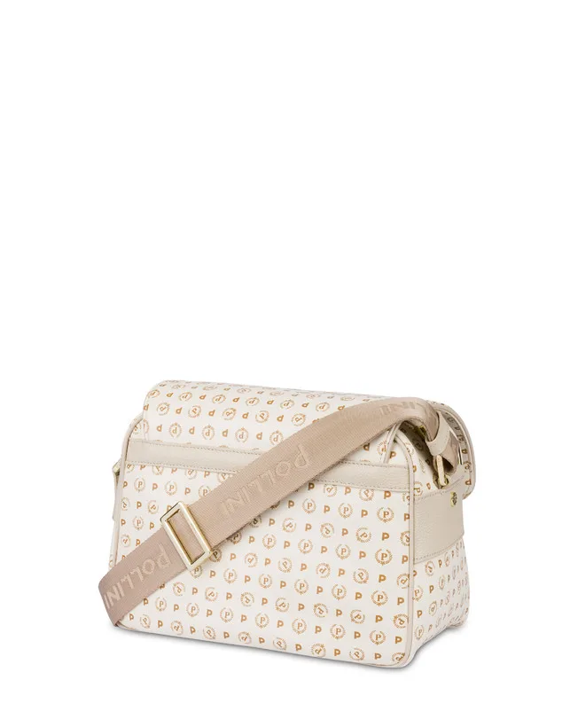 Borsa Pollini Reporter Heritage Avorio con dettagli Beige TE8421PP04Q, foto 4 di 5
