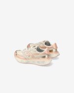 Sneakers Premiata Donna in Camoscio e Rete Beige, Dettagli Rosa art. Lauryn 7483 - immagine 5