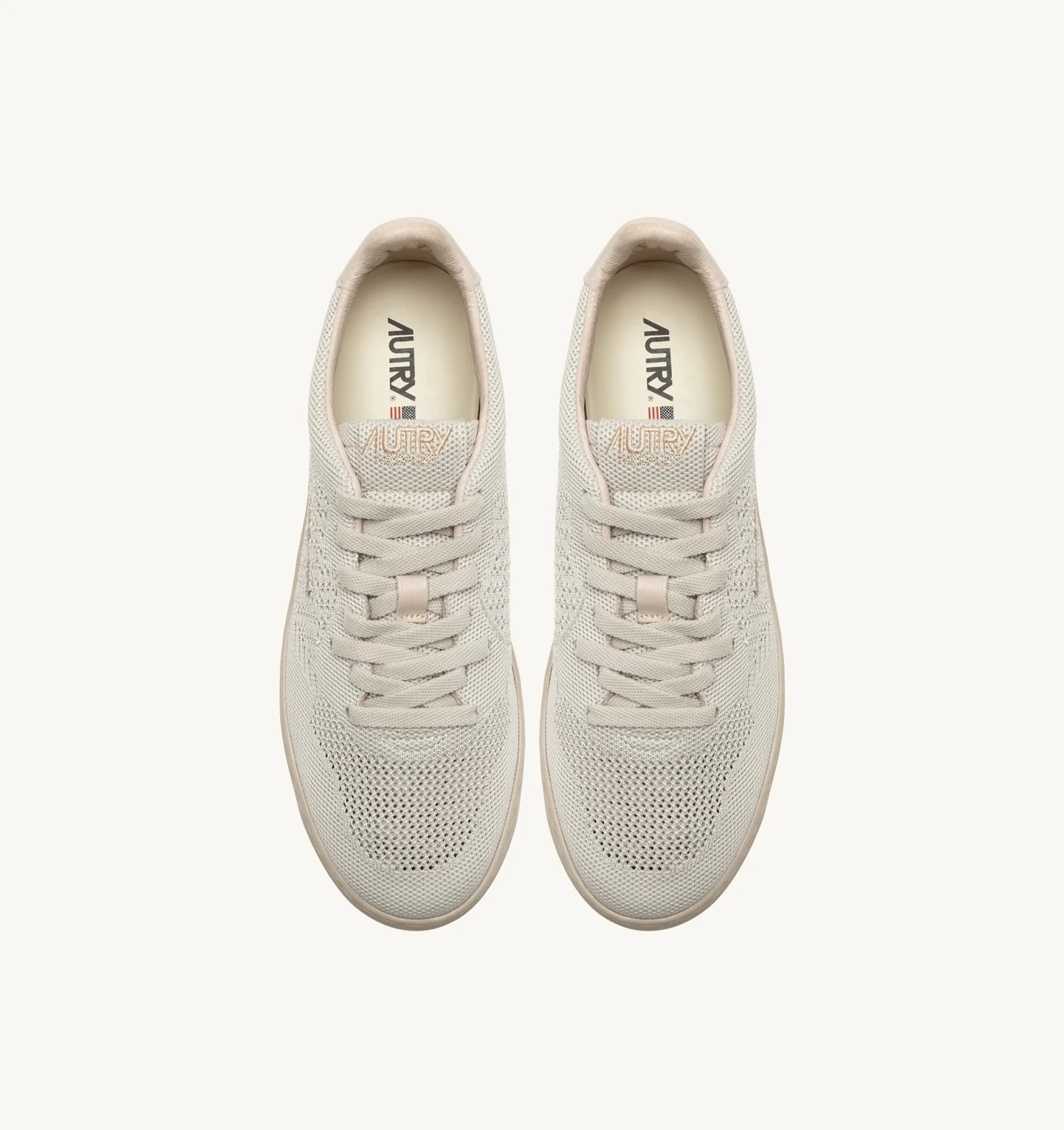 Sneakers Autry Donna in Tessuto Traforata Tortora Art. EKLW KN12 - immagine 3
