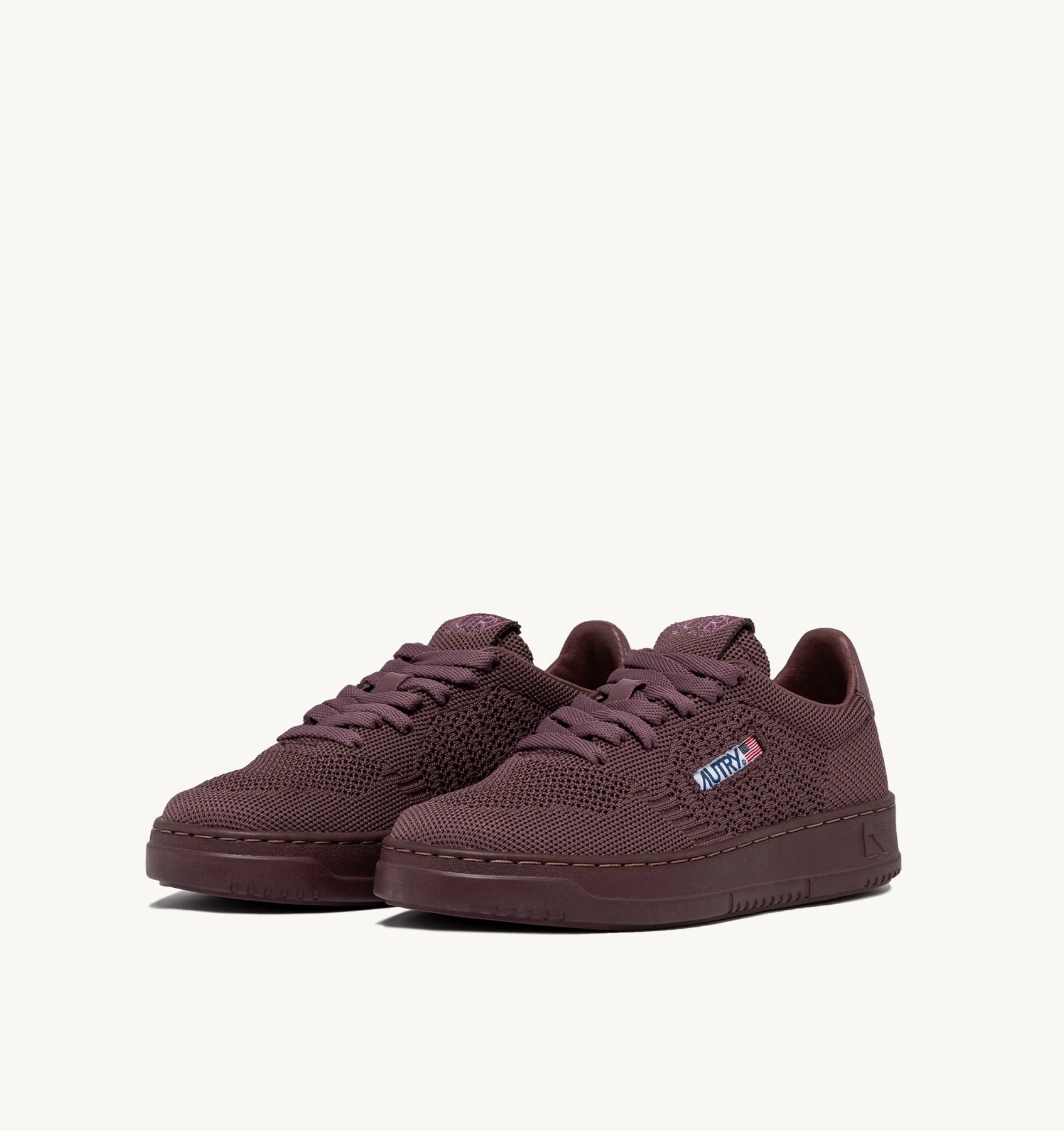Sneakers Autry Donna in Tessuto Traforato Prugna Art. EKLW KN14 - immagine 2