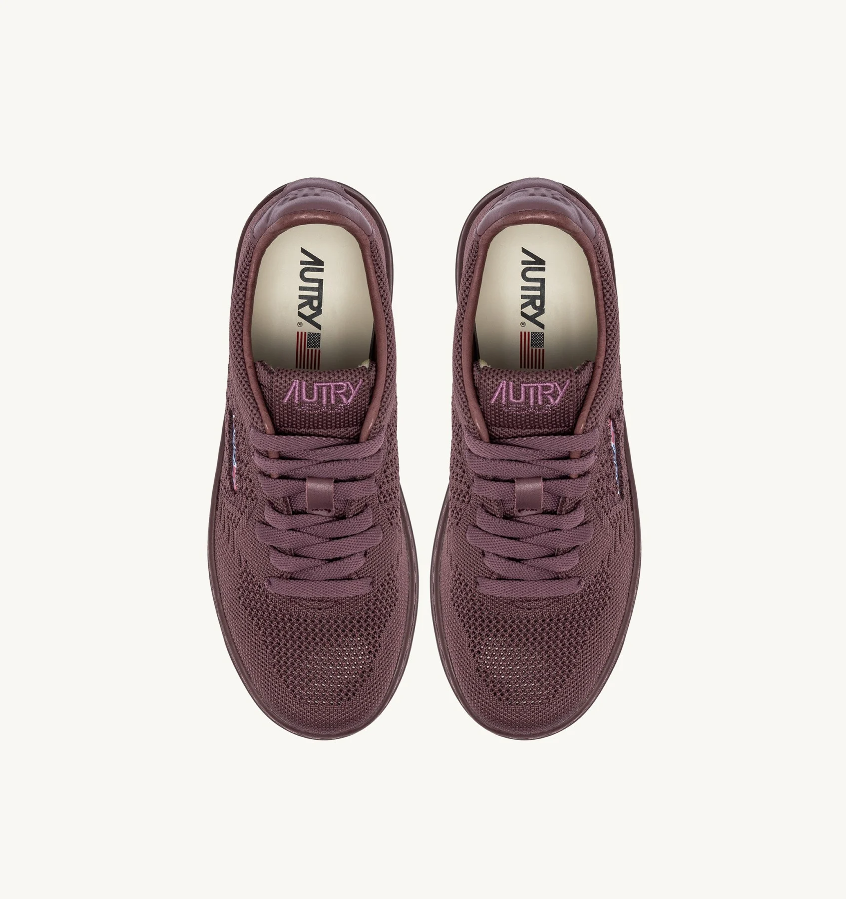 Sneakers Autry Donna in Tessuto Traforato Prugna Art. EKLW KN14 - immagine 4