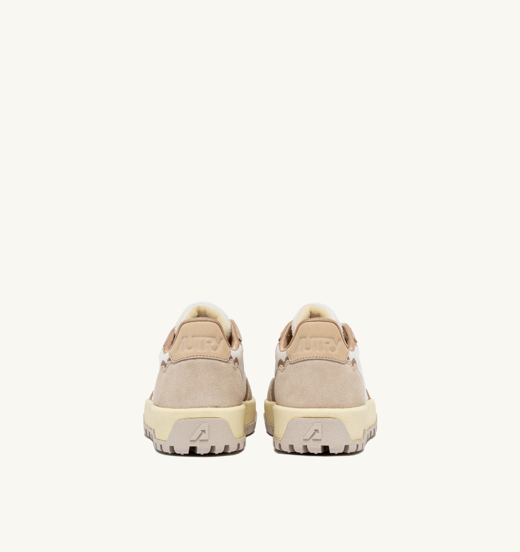 Sneakers Autry Wildpace Donna in Camoscio Beige e Dettagli In Rete Bianca art. LDLW AK03 - immagine 3