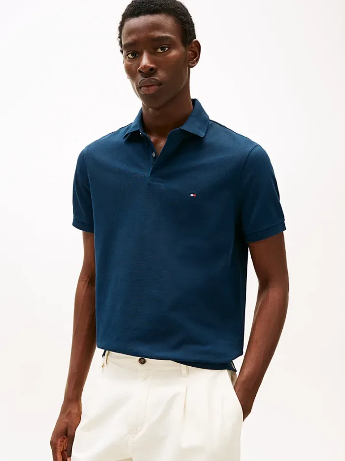 Polo 1985 Regular Fit Uomo Tommy Hilfiger Blu art. MW0MW17770 DAF, foto 2 di 2