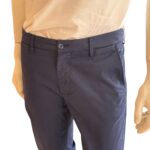 Pantaloni Re-Hash in Cotone, tasche a filo, color Blu cod. P249 2u075 4002 MUCHA - immagine 2