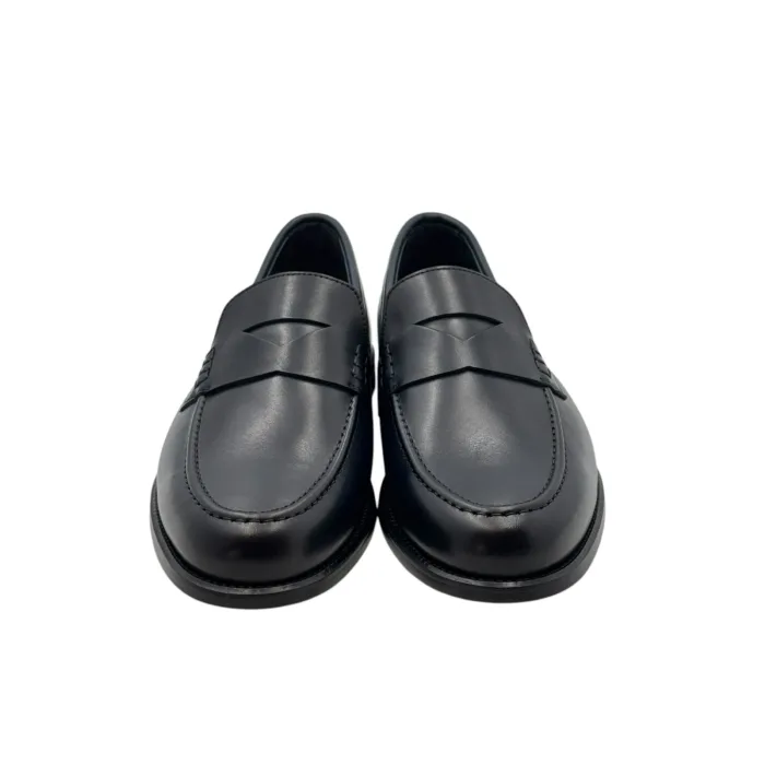 Mocassino Penny Uomo Doucal's In Pelle Blu con Fondo Nero Antiscivolo Art. DU3397MARIUY259NB00, foto 5 di 5