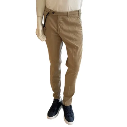 Pantaloni Brad In Misto Lino Tasca a Filo Michael Coal Beige art. MCBRAMM2823S25L