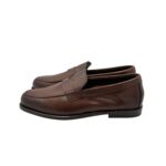 Mocassino Penny Uomo Doucal's In Pelle Marrone con Fondo Cuoio Antiscivolo Art. DU3397MARIUY259MM04 - immagine 2