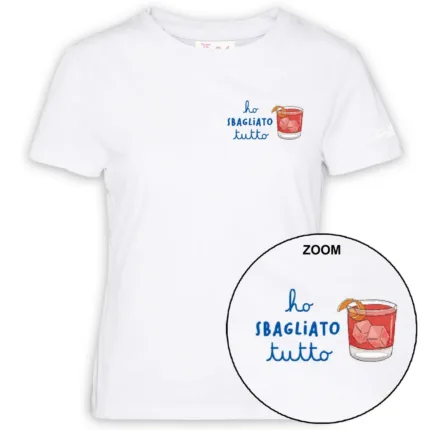 T-Shirt Donna Mc2 Saint Barth Bianca art. Emilie Ho Sbagliato Tutto 01n Emb