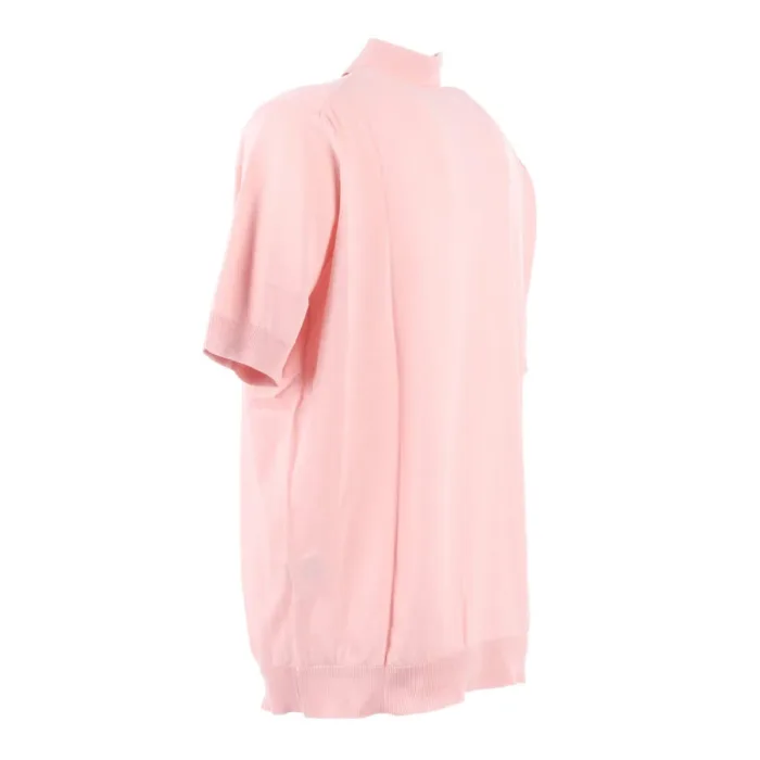Polo Manica Corta 3 Bottoni Filippo De Laurentiis Rosa art. PL1MC CR14R 320, foto 3 di 4