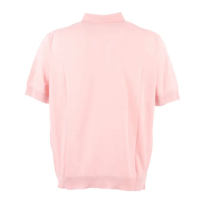 Polo Manica Corta 3 Bottoni Filippo De Laurentiis Rosa art. PL1MC CR14R 320, foto 4 di 4