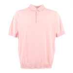 Polo Manica Corta 3 Bottoni Filippo De Laurentiis Rosa art. PL1MC CR14R 320