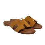 Ciabatta Gingi in Camoscio Cammello, Tacco 2 cm art. 3557 - immagine 2