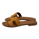 Ciabatta Gingi in Camoscio Cammello, Tacco 2 cm art. 3557 - immagine 5