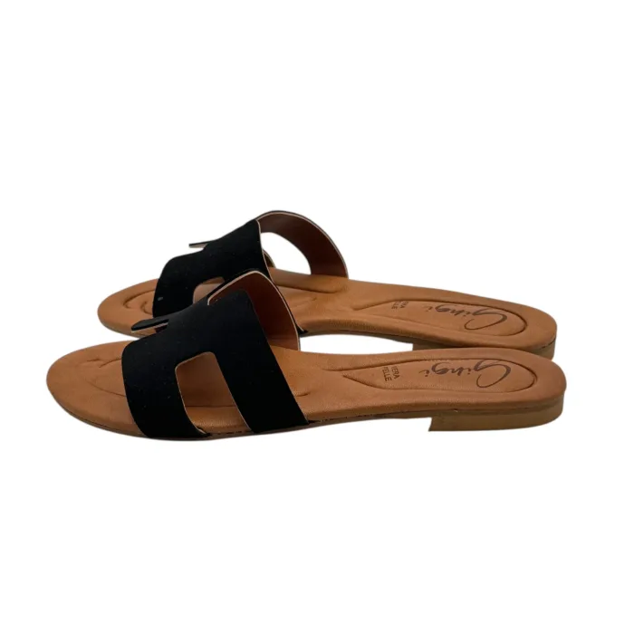 Ciabatta Gingi in Camoscio Nero, Tacco 2 cm art. 3557, foto 5 di 5