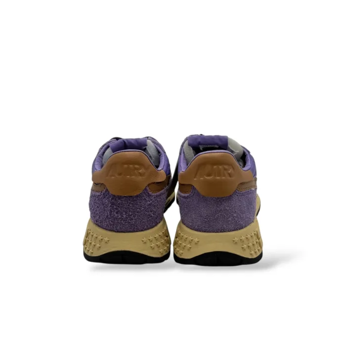 Sneakers Autry Reelwind Donna In Camoscio Viola con Dettagli Cuoio art. WWLW UT15, foto 5 di 5