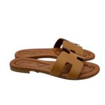 Ciabatta Gingi in Nappa Cammello, Tacco 2 cm art. 3557