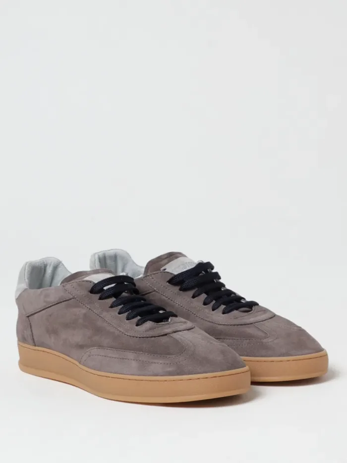 Sneakers Uomo Soldini In Pelle Scamosciata Tortora art. Akira, foto 2 di 3
