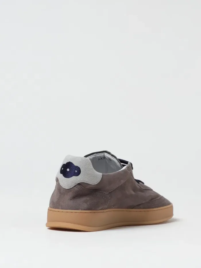 Sneakers Uomo Soldini In Pelle Scamosciata Tortora art. Akira, foto 3 di 3