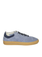 Sneakers Uomo Soldini In Pelle Scamosciata Azzurra art. Hobbes