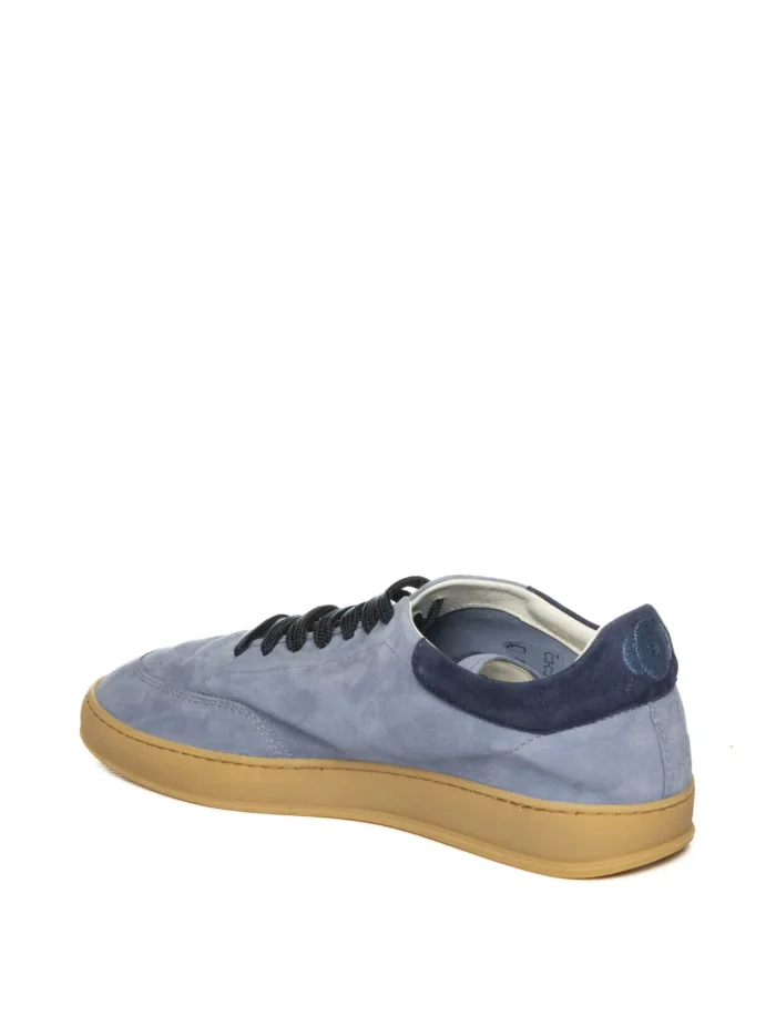 Sneakers Uomo Soldini In Pelle Scamosciata Azzurra art. Hobbes, foto 3 di 3