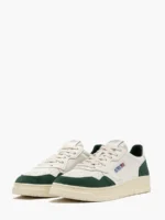 Sneakers Autry Uomo in Pelle Bianca e Camoscio Verde art. AULM GS42 - immagine 2