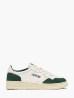 Sneakers Autry Uomo in Pelle Bianca e Camoscio Verde art. AULM GS42