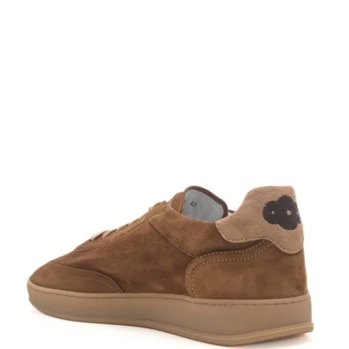 Sneakers Donna Soldini In Pelle Scamosciata Cuoio art. Akira, foto 3 di 3