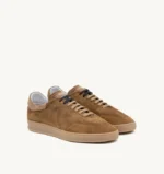 Sneakers Uomo Soldini In Pelle Scamosciata Cuoio art. Hobbes - immagine 2