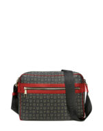 Tracolla Nera e Dettagli Rossi con doppia cerniera Pollini Heritage Art TE8402PP02Q1100B