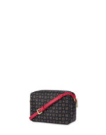 Borsa A Tracolla Pollini Heritage in Pelle Nera con Dettagli Rossi E Tasca Con Cerniera Frontale art. TE8535PP0MQ1100B - immagine 5