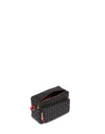 Borsa A Tracolla Pollini Heritage in Pelle Nera con Dettagli Rossi E Tasca Con Cerniera Frontale art. TE8535PP0MQ1100B - immagine 4