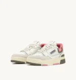 Sneaker Donna Autry CLC Low in Pelle Bianca con dettagli Verde Militare art. ROLW MC03 - immagine 6