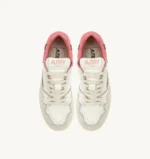 Sneaker Donna Autry CLC Low in Pelle Bianca con dettagli Verde Militare art. ROLW MC03 - immagine 3