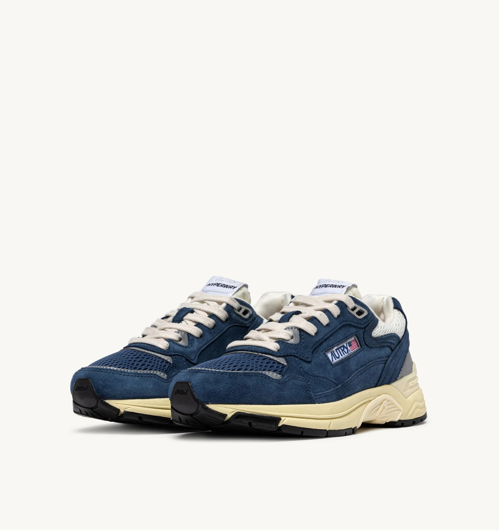 Sneakers Autry Uomo HyperWay in Camoscio Blu art. HYLM UM09 - immagine 2