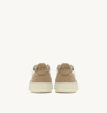 Sneakers Autry Donna In Pelle Avorio e Camoscio Glitter Beige art. AULW TA03 - immagine 6