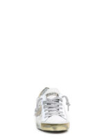 Sneakers Donna Philippe Model Paris In Cavallino Oro e Bianco inserti Camoscio Spoiler Oro e Glitter art. PRLD GLP1 - immagine 4