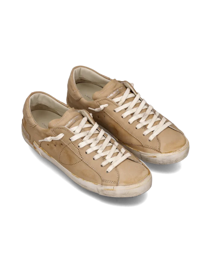 Sneakers Uomo Philippe Model Paris Prsx In Pelle Vitello Cognac art. PRLU HE09, foto 1 di 6