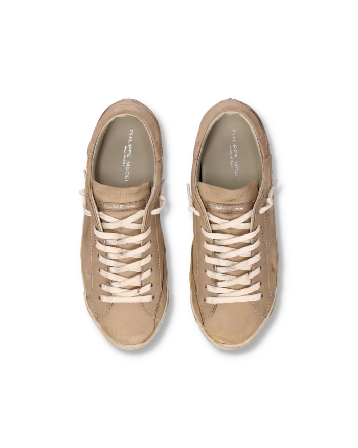 Sneakers Uomo Philippe Model Paris Prsx In Pelle Vitello Cognac art. PRLU HE09, foto 6 di 6