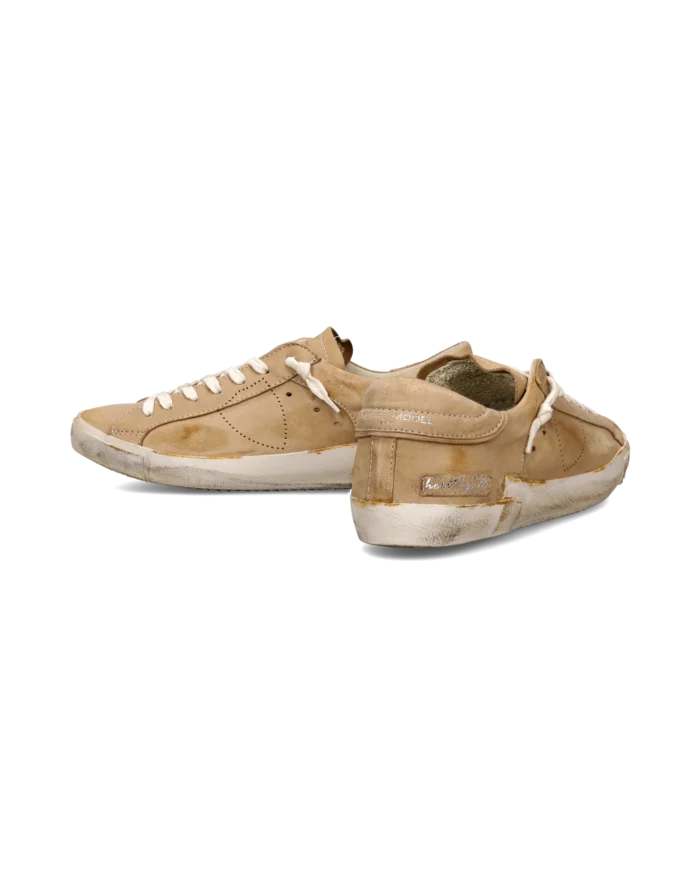 Sneakers Uomo Philippe Model Paris Prsx In Pelle Vitello Cognac art. PRLU HE09, foto 4 di 6
