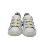 Sneakers Donna Philippe Model Paris In Pelle Bianca Spoiler Leopardato art. BTLD VA01 - immagine 4