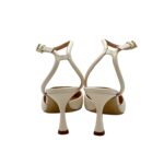 Decolletè  Ninalilou in nappa Avorio con cinturino e tacco 7 cm art 331252NS - immagine 6