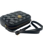 Tracolla Pollini Effetto Plissè in Pelle Nera art. SC4571PP0NSD100A - immagine 2