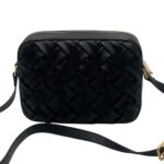 Tracolla Pollini Effetto Plissè in Pelle Nera art. SC4571PP0NSD100A - immagine 3