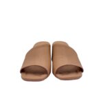 Sandalo Mules Sabot Lorenzo Mari in Nappa Nude Tacco 7 cm art. Fresia 08 - immagine 5