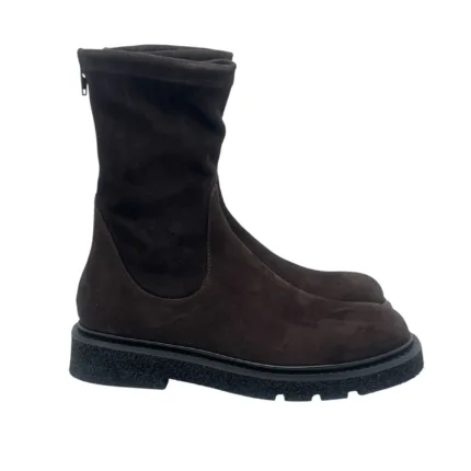 Stivaletto Guglielmo Rotta in camoscio Marrone fondo ultralight tacco 3 cm art. Krisalyn