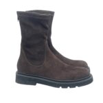 Stivaletto Guglielmo Rotta in camoscio Marrone fondo ultralight tacco 3 cm art. Krisalyn - immagine 5