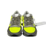 Sneakers Uomo Philippe Model In Tessuto Giallo e Camoscio Grigio Spoiler Binaco cod. TZLU WN57 - immagine 2