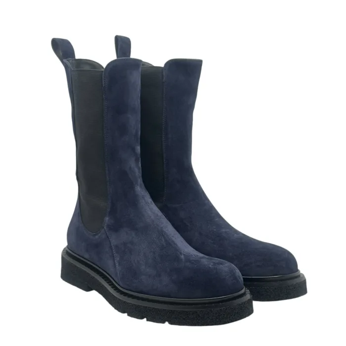 Stivaletto beatles Guglielmo Rotta in Camoscio Blu art. Keith, foto 2 di 6