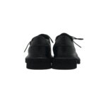 Mocassino Stringato Guglielmo Rotta in nappa nera fondo ultralight tacco 3 cm art. Kurt - immagine 4