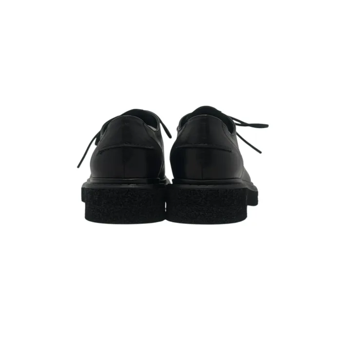 Mocassino Stringato Guglielmo Rotta in nappa nera fondo ultralight tacco 3 cm art. Kurt, foto 4 di 4